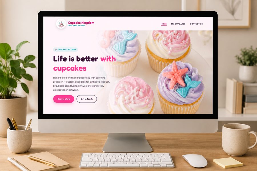 Example small business website built by Webelop